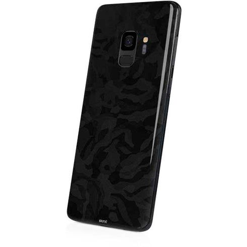 Black Shadow Camo Galaxy S9 Skin